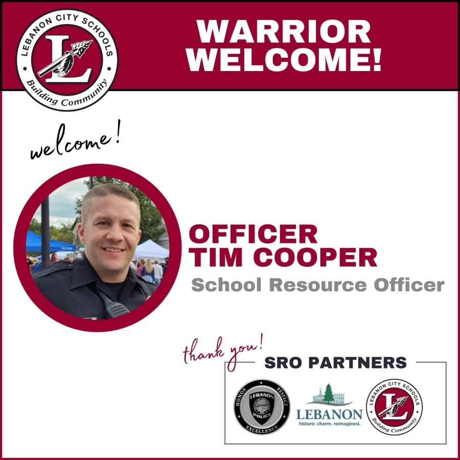 SRO Cooper Warrior Welcome graphic